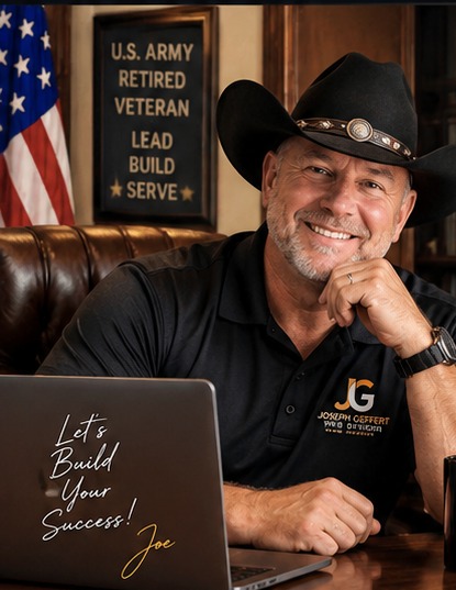 Joseph Geffert, web designer and U.S. Army retired veteran